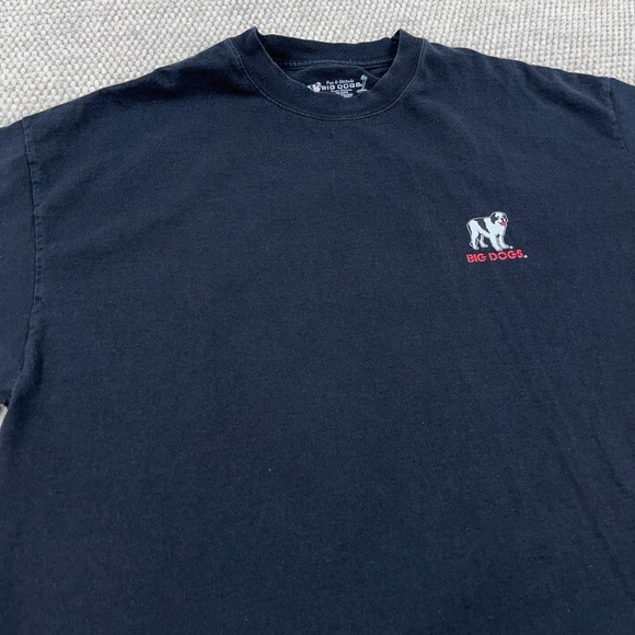 Vintage Big Dogs Shirt Men XL Black Y2K Motorcycle Biker Chopper Iron Cross Tee - Picture 6 of 14